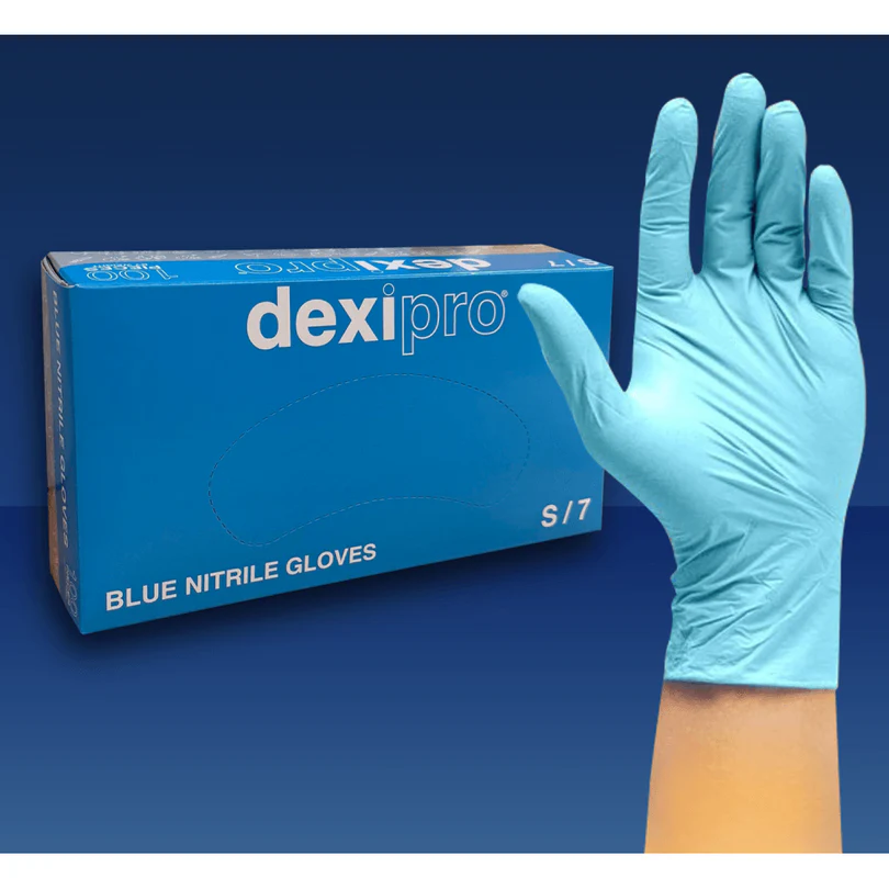 BLUE NITRILE GLOVES - POWDER FREE BLUE NITRILE GLOVES - POWDER FREE - Image 1