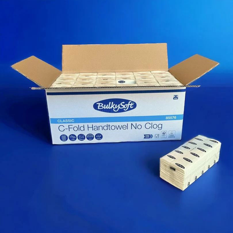 BULKYSOFT - 2PLY - WHITE - C-FOLD - SOFT PAPER HAND TOWELS BULKYSOFT - 2PLY - WHITE - C-FOLD - SOFT PAPER HAND TOWELS - Image 1