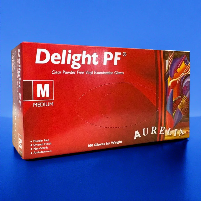 DELIGHT - VINYL GLOVES - POWDER FREE DELIGHT - VINYL GLOVES - POWDER FREE - Image 1