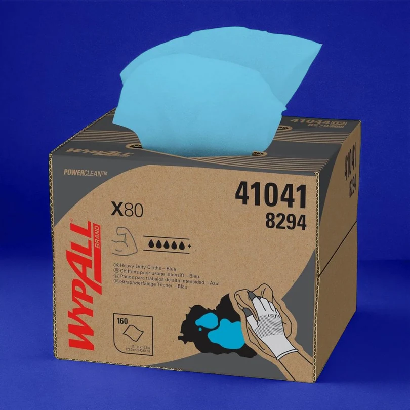 KIMBERLY CLARK - WYPALL X80 BRAG BOX KIMBERLY CLARK - WYPALL*X60 CLOTHS - BRAG* BOX/WHITE - Image 1