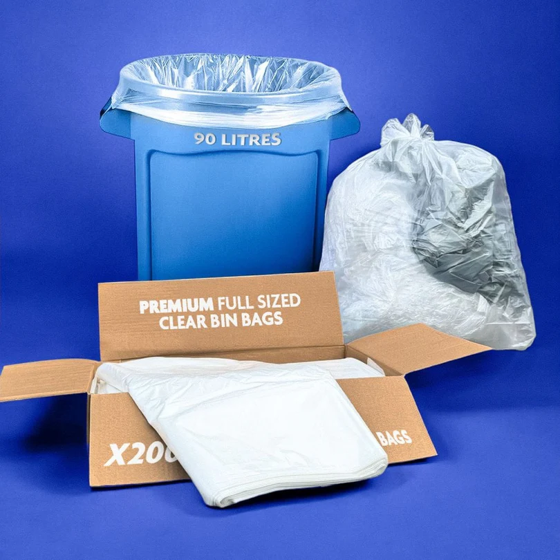 PREMIUM - CLEAR FULL SIZE BIN BAGS PREMIUM - CLEAR FULL SIZE BIN BAGS - Image 1